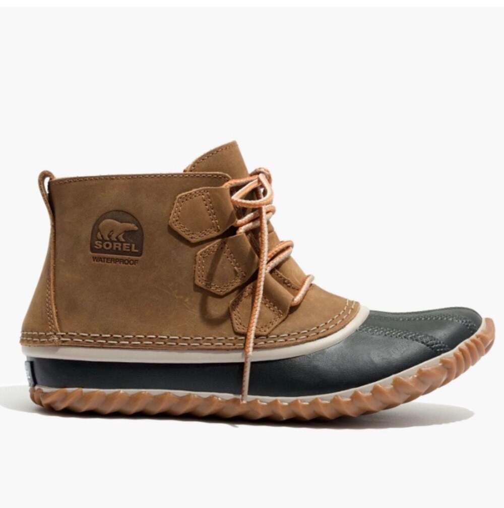 NIB Sorel Out 'N About Plus Tall Waterproof Boots in Elk Brown, Women's Size 7.5